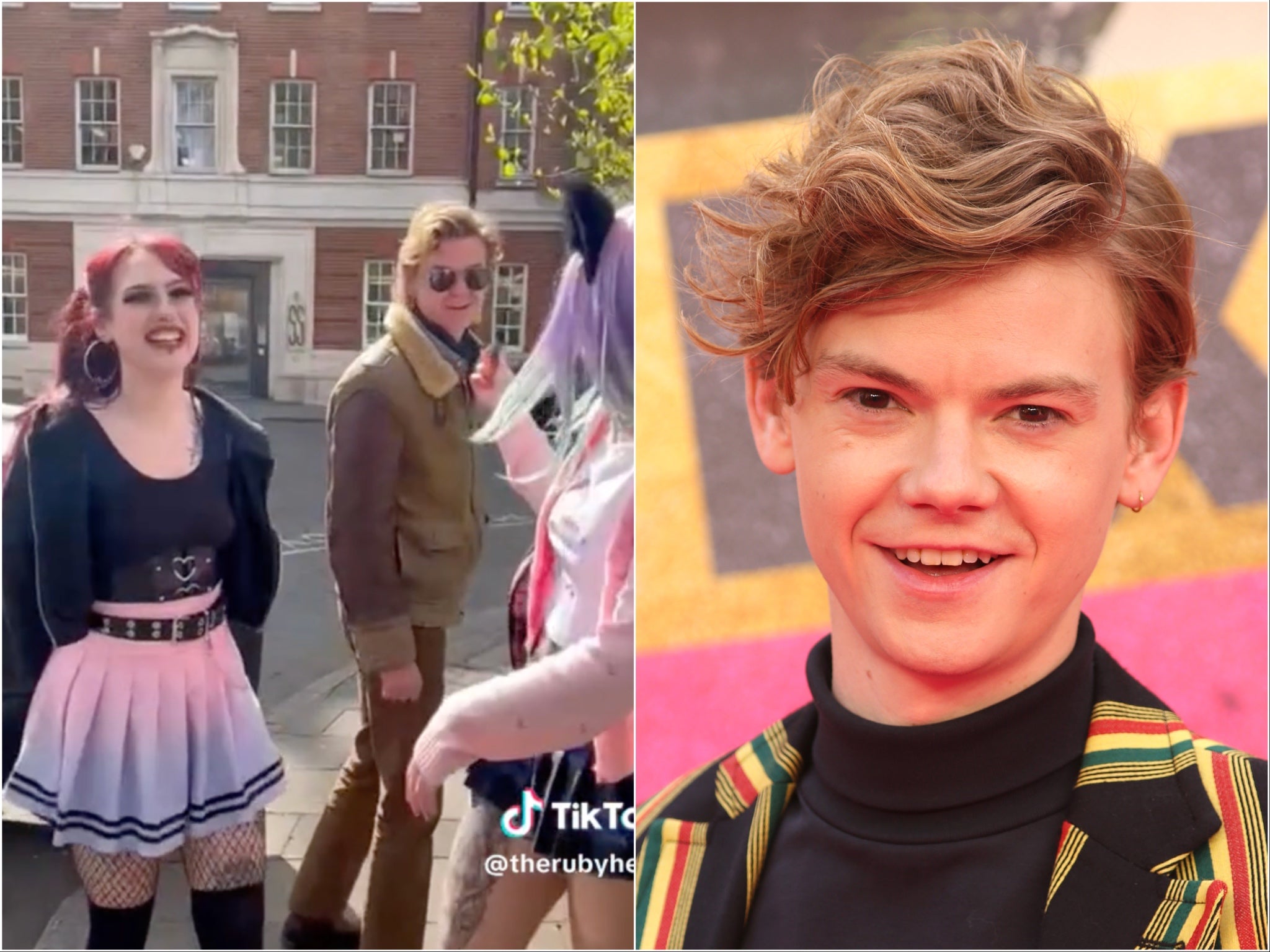 Thomas Brodie Sangster inadvertently goes viral on for